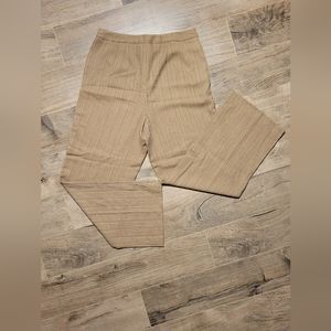 Linda Allard Ellen Tracy Brown Striped Size 12 Dress Slacks